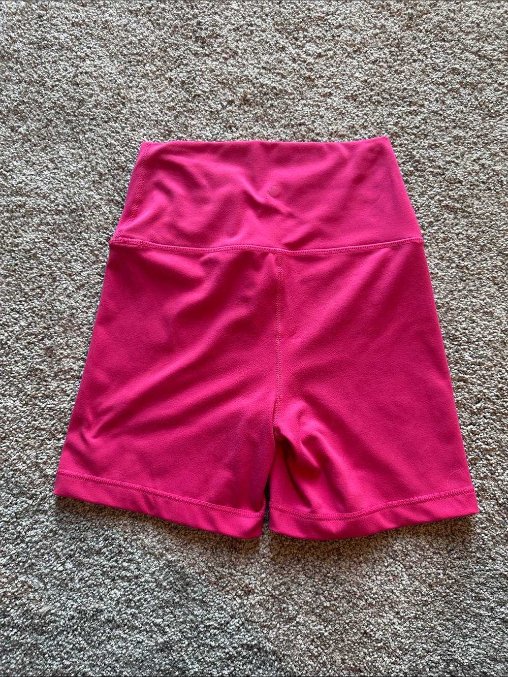Yogalicious V-Waist Hot Pink Bike Shorts - Picture 2 of 3